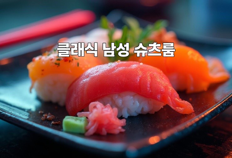 클래식 남성 슈츠룸