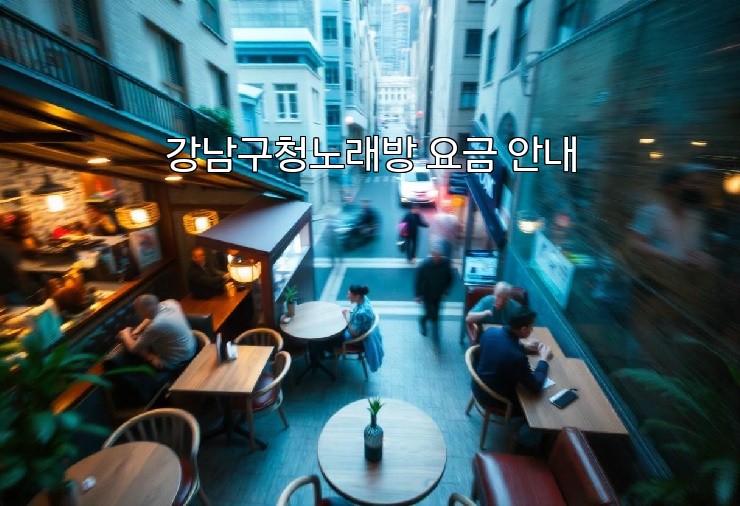 강남구청노래방 요금 안내