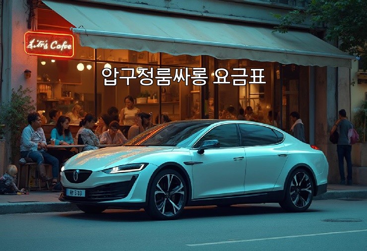 압구정룸싸롱 요금표