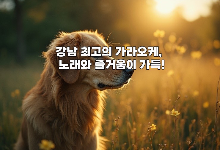 강남 최고의 가라오케, 노래와 즐거움이 가득!